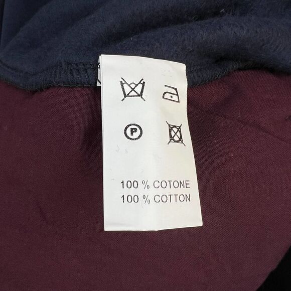 Corelate Men Navy Blue Sweatshirt Long Sleeve Cotton Pullover US S Small - Picture 8 of 10